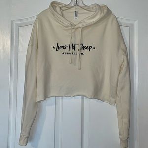 Lions Not Sheep cropped hoodie